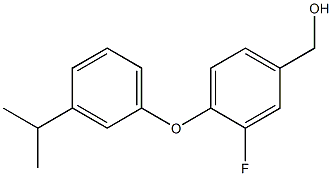 {3-fluoro-4-[3-(propan-2-yl)phenoxy]phenyl}methanol 구조식 이미지