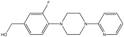 {3-fluoro-4-[4-(pyridin-2-yl)piperazin-1-yl]phenyl}methanol 구조식 이미지