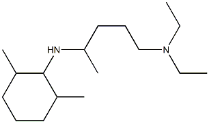 {4-[(2,6-dimethylcyclohexyl)amino]pentyl}diethylamine 구조식 이미지