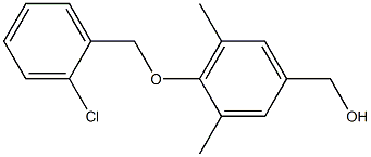 {4-[(2-chlorophenyl)methoxy]-3,5-dimethylphenyl}methanol Structure