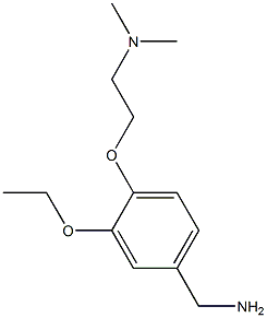 {4-[2-(dimethylamino)ethoxy]-3-ethoxyphenyl}methanamine 구조식 이미지