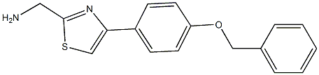 {4-[4-(benzyloxy)phenyl]-1,3-thiazol-2-yl}methanamine Structure