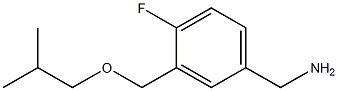 {4-fluoro-3-[(2-methylpropoxy)methyl]phenyl}methanamine Structure