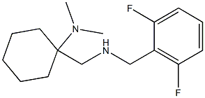 1-({[(2,6-difluorophenyl)methyl]amino}methyl)-N,N-dimethylcyclohexan-1-amine 구조식 이미지