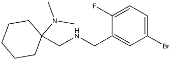 1-({[(5-bromo-2-fluorophenyl)methyl]amino}methyl)-N,N-dimethylcyclohexan-1-amine Structure