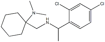 1-({[1-(2,4-dichlorophenyl)ethyl]amino}methyl)-N,N-dimethylcyclohexan-1-amine 구조식 이미지