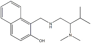 1-({[2-(dimethylamino)-3-methylbutyl]amino}methyl)naphthalen-2-ol 구조식 이미지