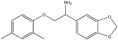 1-(1,3-benzodioxol-5-yl)-2-(2,4-dimethylphenoxy)ethanamine 구조식 이미지