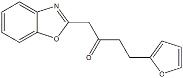 1-(1,3-benzoxazol-2-yl)-4-(furan-2-yl)butan-2-one 구조식 이미지