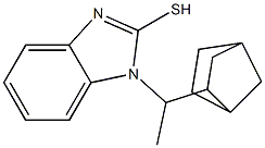 1-(1-{bicyclo[2.2.1]heptan-2-yl}ethyl)-1H-1,3-benzodiazole-2-thiol Structure