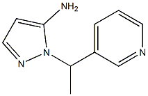 1-(1-pyridin-3-ylethyl)-1H-pyrazol-5-amine 구조식 이미지