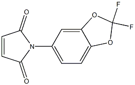1-(2,2-difluoro-2H-1,3-benzodioxol-5-yl)-2,5-dihydro-1H-pyrrole-2,5-dione 구조식 이미지