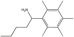 1-(2,3,4,5,6-pentamethylphenyl)pentan-1-amine 구조식 이미지