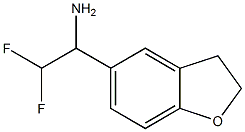 1-(2,3-dihydro-1-benzofuran-5-yl)-2,2-difluoroethan-1-amine Structure