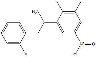 1-(2,3-dimethyl-5-nitrophenyl)-2-(2-fluorophenyl)ethan-1-amine 구조식 이미지