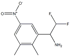 1-(2,3-dimethyl-5-nitrophenyl)-2,2-difluoroethan-1-amine Structure