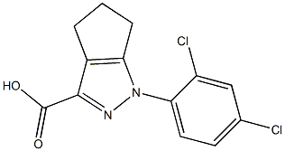1-(2,4-dichlorophenyl)-1,4,5,6-tetrahydrocyclopenta[c]pyrazole-3-carboxylic acid 구조식 이미지