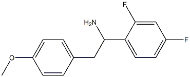 1-(2,4-difluorophenyl)-2-(4-methoxyphenyl)ethan-1-amine Structure