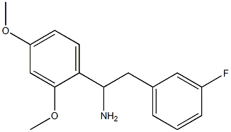 1-(2,4-dimethoxyphenyl)-2-(3-fluorophenyl)ethan-1-amine 구조식 이미지