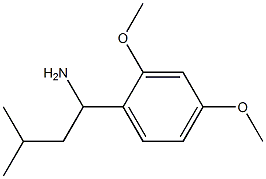 1-(2,4-dimethoxyphenyl)-3-methylbutan-1-amine Structure
