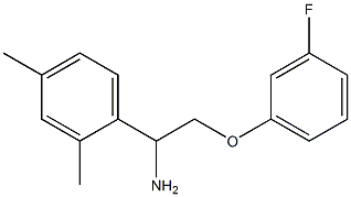 1-(2,4-dimethylphenyl)-2-(3-fluorophenoxy)ethanamine Structure