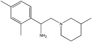 1-(2,4-dimethylphenyl)-2-(3-methylpiperidin-1-yl)ethanamine Structure