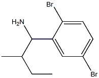 1-(2,5-dibromophenyl)-2-methylbutan-1-amine Structure
