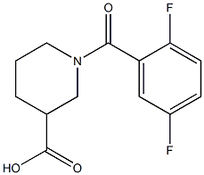 1-(2,5-difluorobenzoyl)piperidine-3-carboxylic acid Structure