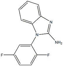 1-(2,5-difluorophenyl)-1H-1,3-benzodiazol-2-amine 구조식 이미지