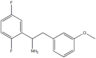 1-(2,5-difluorophenyl)-2-(3-methoxyphenyl)ethan-1-amine 구조식 이미지