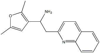 1-(2,5-dimethylfuran-3-yl)-2-(quinolin-2-yl)ethan-1-amine Structure