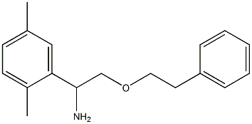1-(2,5-dimethylphenyl)-2-(2-phenylethoxy)ethan-1-amine Structure