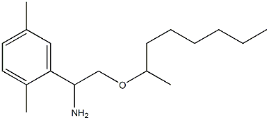 1-(2,5-dimethylphenyl)-2-(octan-2-yloxy)ethan-1-amine 구조식 이미지