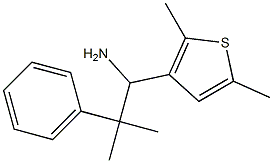 1-(2,5-dimethylthiophen-3-yl)-2-methyl-2-phenylpropan-1-amine 구조식 이미지