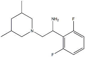 1-(2,6-difluorophenyl)-2-(3,5-dimethylpiperidin-1-yl)ethanamine Structure