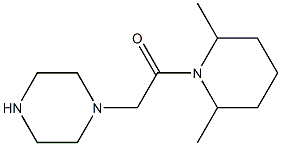 1-(2,6-dimethylpiperidin-1-yl)-2-(piperazin-1-yl)ethan-1-one Structure