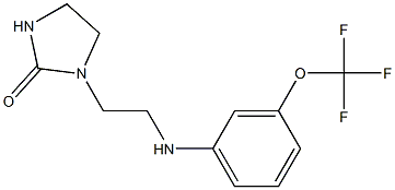 1-(2-{[3-(trifluoromethoxy)phenyl]amino}ethyl)imidazolidin-2-one 구조식 이미지