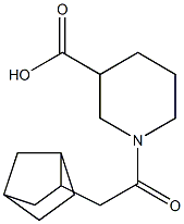 1-(2-{bicyclo[2.2.1]heptan-2-yl}acetyl)piperidine-3-carboxylic acid Structure