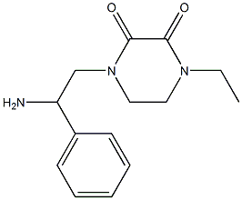 1-(2-amino-2-phenylethyl)-4-ethylpiperazine-2,3-dione 구조식 이미지
