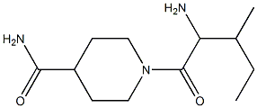 1-(2-amino-3-methylpentanoyl)piperidine-4-carboxamide 구조식 이미지