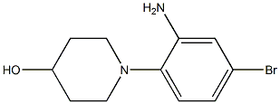 1-(2-amino-4-bromophenyl)piperidin-4-ol 구조식 이미지