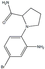 1-(2-amino-4-bromophenyl)pyrrolidine-2-carboxamide 구조식 이미지