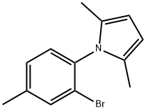 1-(2-bromo-4-methylphenyl)-2,5-dimethyl-1H-pyrrole 구조식 이미지