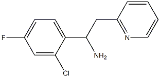 1-(2-chloro-4-fluorophenyl)-2-(pyridin-2-yl)ethan-1-amine Structure