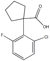 1-(2-chloro-6-fluorophenyl)cyclopentane-1-carboxylic acid Structure