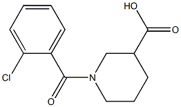 1-(2-chlorobenzoyl)piperidine-3-carboxylic acid Structure