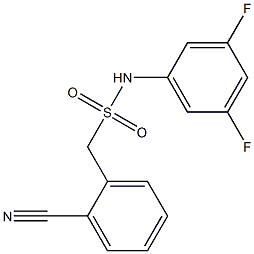 1-(2-cyanophenyl)-N-(3,5-difluorophenyl)methanesulfonamide 구조식 이미지