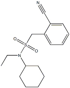 1-(2-cyanophenyl)-N-cyclohexyl-N-ethylmethanesulfonamide Structure