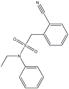 1-(2-cyanophenyl)-N-ethyl-N-phenylmethanesulfonamide Structure