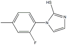 1-(2-fluoro-4-methylphenyl)-1H-imidazole-2-thiol Structure